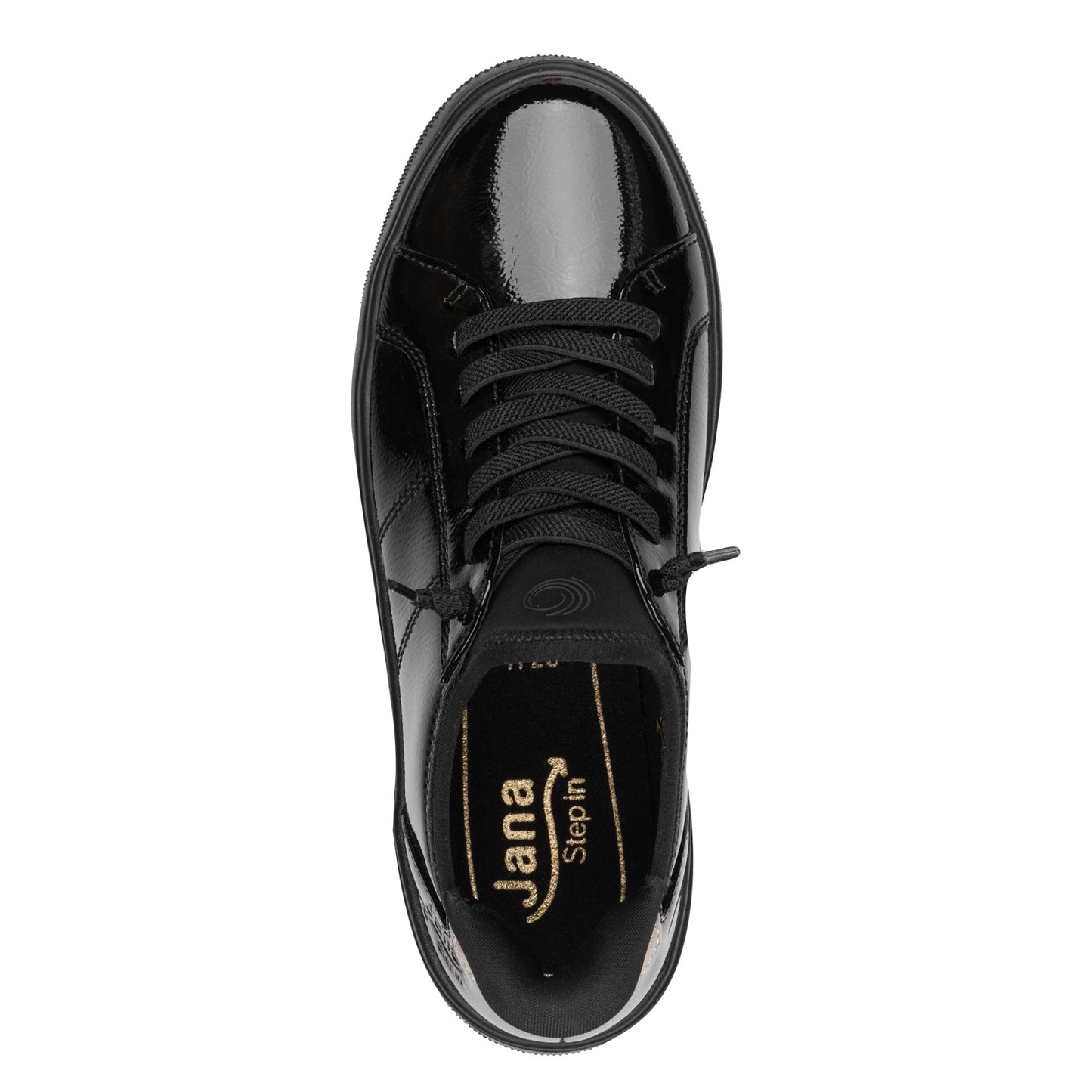 Jana 23764 Ladies Trainer Black Patent