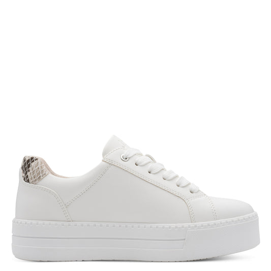 Jana Ladies Platform Trainers - 23767- White