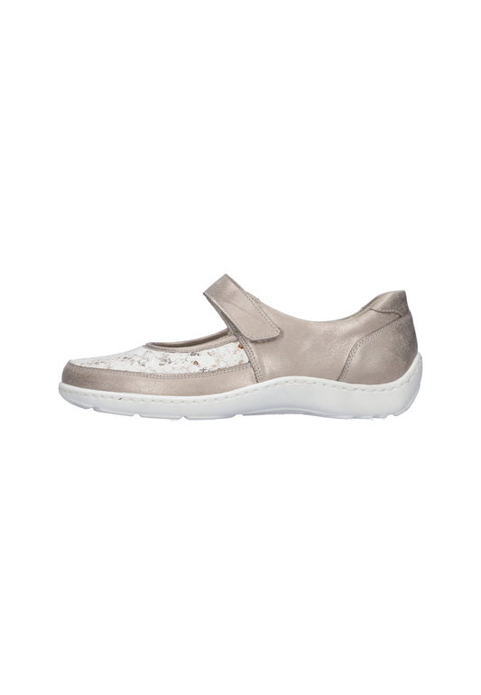 Waldlaufer Ladies Beige Velcro Shoe