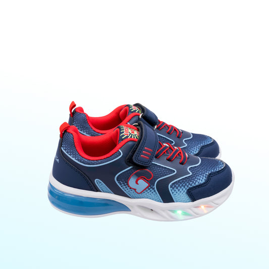 Garvalin - Boys Trainers Blue with Flashing Lights - 252828-A089
