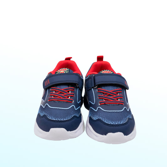 Garvalin - Boys Trainers Blue Red with Lights - 252828-A089