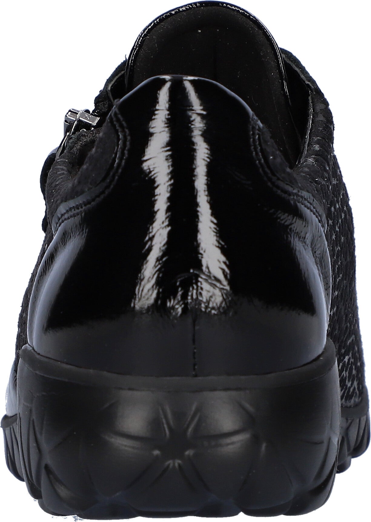 Waldlaufer Ladies Wide Fit Trainers - H89001 - Black Patent