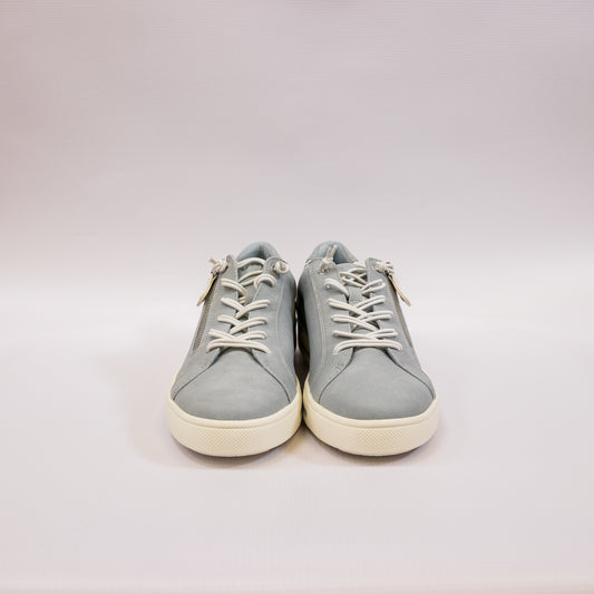 Jana - Flat Side Zip Trainers Sky Blue - 23660