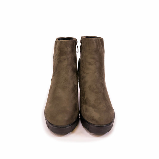 Susst - Buddy Ladies Wedge Ankle Boot Khaki - BUDDY24