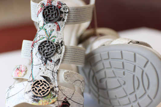 Jana Soft Line Sandals – White Deco