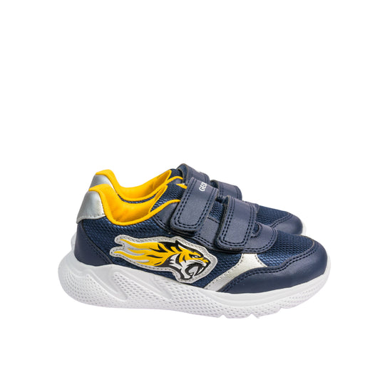 Geox - Boys Sprintye Sneakers Navy Yellow - B554UB