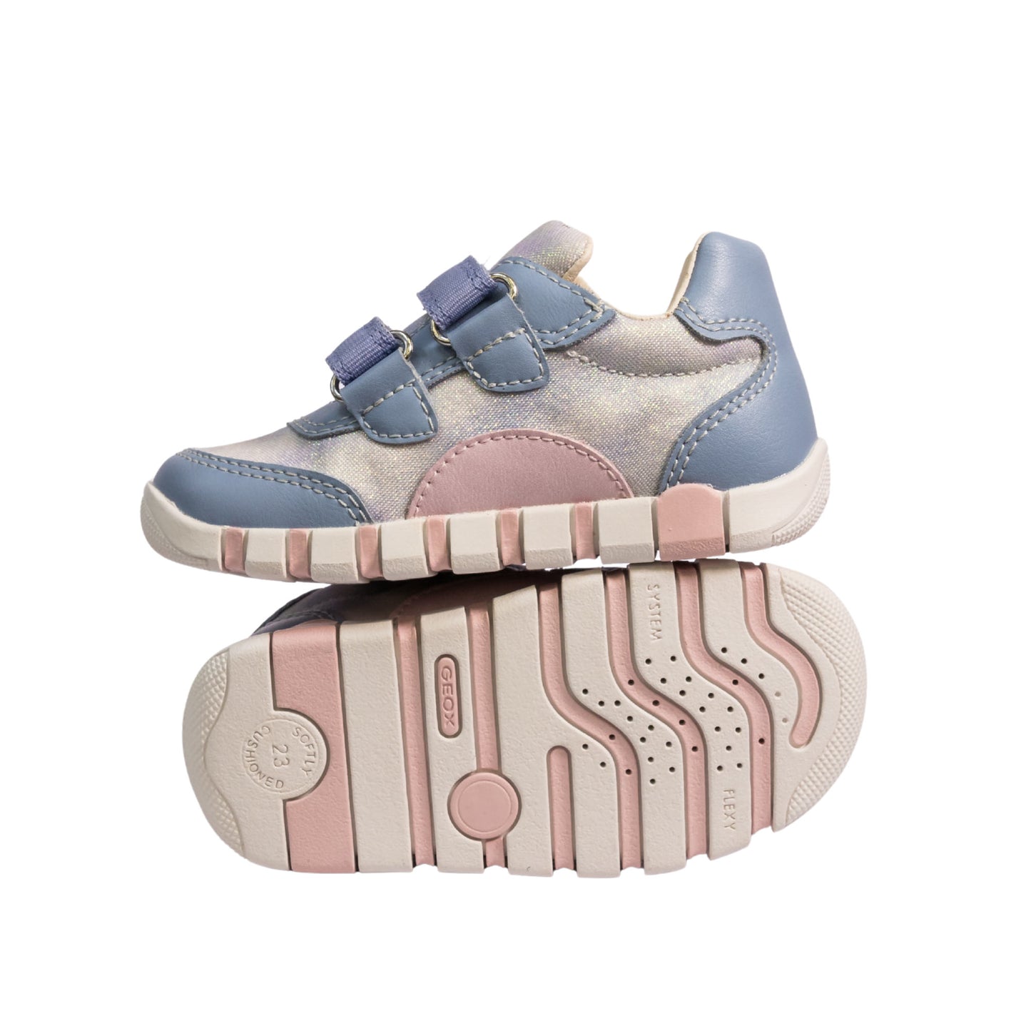 Geox - Infant Girls Lupidoo Sneakers Blue Pink - B3558A