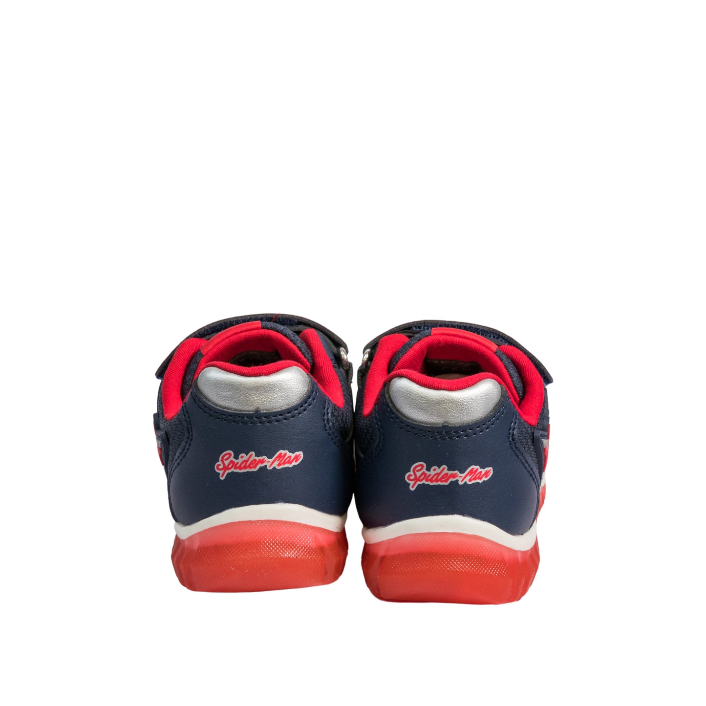 Geox - Boys Nightyloo Spiderman Sneakers Navy Red w Lights - B555ZB