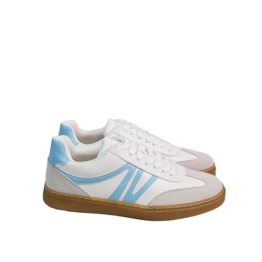 CIPRIATA – Reda Womens Lace Up Platform Glamour Trainer White - L630GC