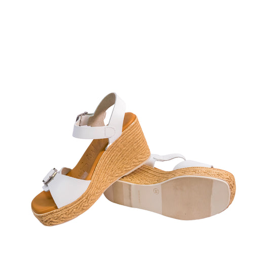 Oh My Sandals – Wedge Sandal White - 5459
