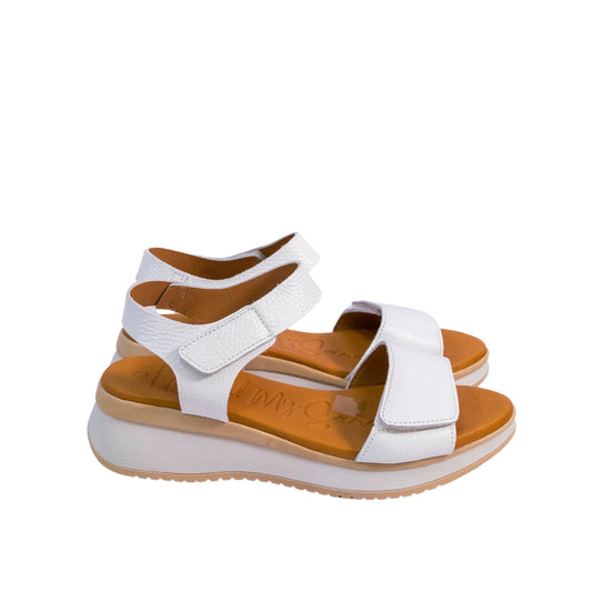 Oh My Sandals – Sandal White Velcro - 5660