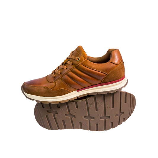 Rourt 21 - Original Men's Leather Comfort Smart 5 Eye Lace/Zip Leisure Shoes - M854