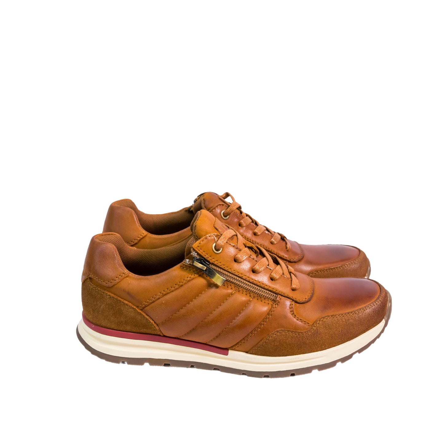 Rourt 21 - Original Men's Leather Comfort Smart 5 Eye Lace/Zip Leisure Shoes - M854