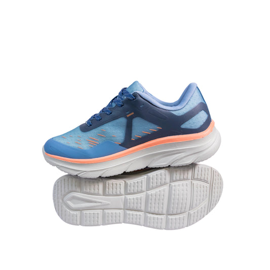 Dek - COSMOS Ladies Superlight Memory Foam 5 Eye Lace Up Casual Trainer Shoes Navy - T774