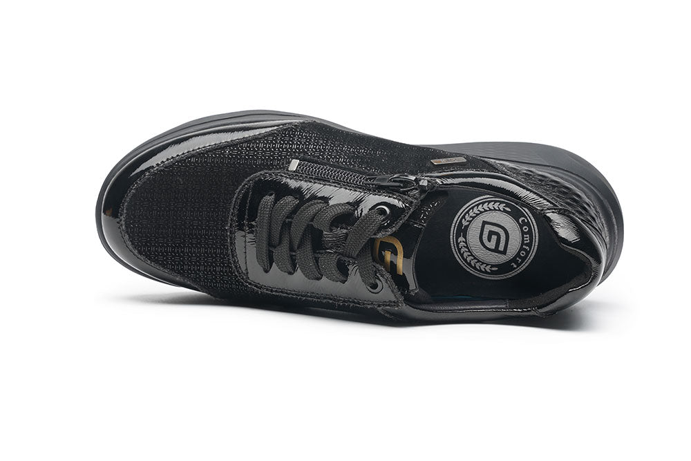 G-Comfort - S-2725 Waterproof Side Zip Shoes, Black