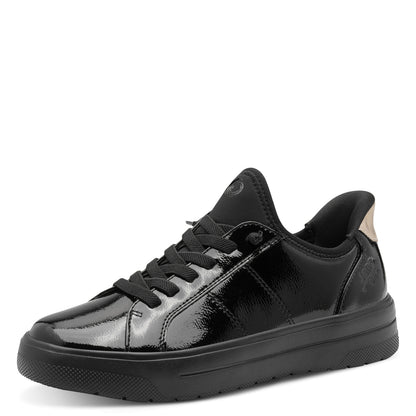 Jana 23764 Ladies Trainer Black Patent