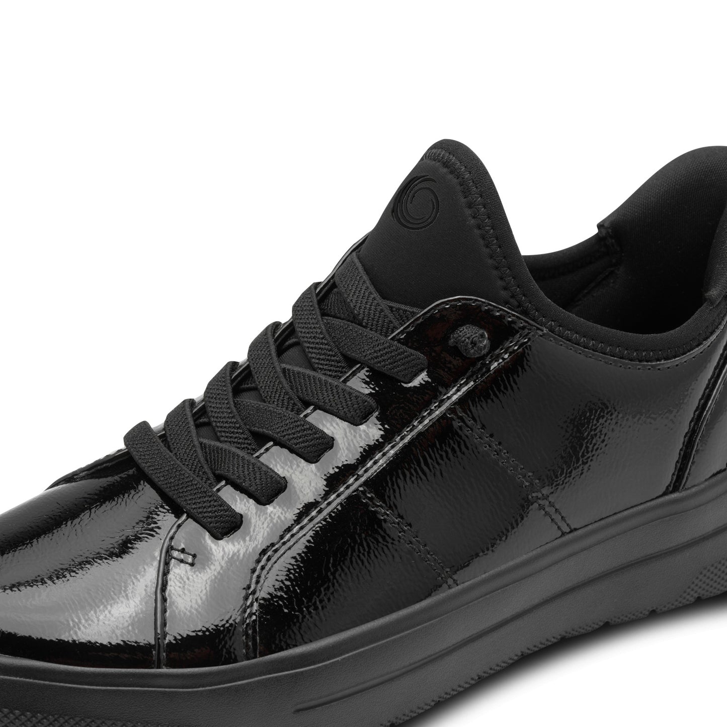 Jana 23764 Ladies Trainer Black Patent