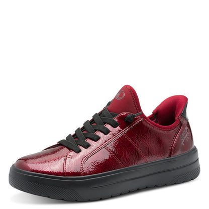 Jana 23764 Ladies Trainer Red Patent
