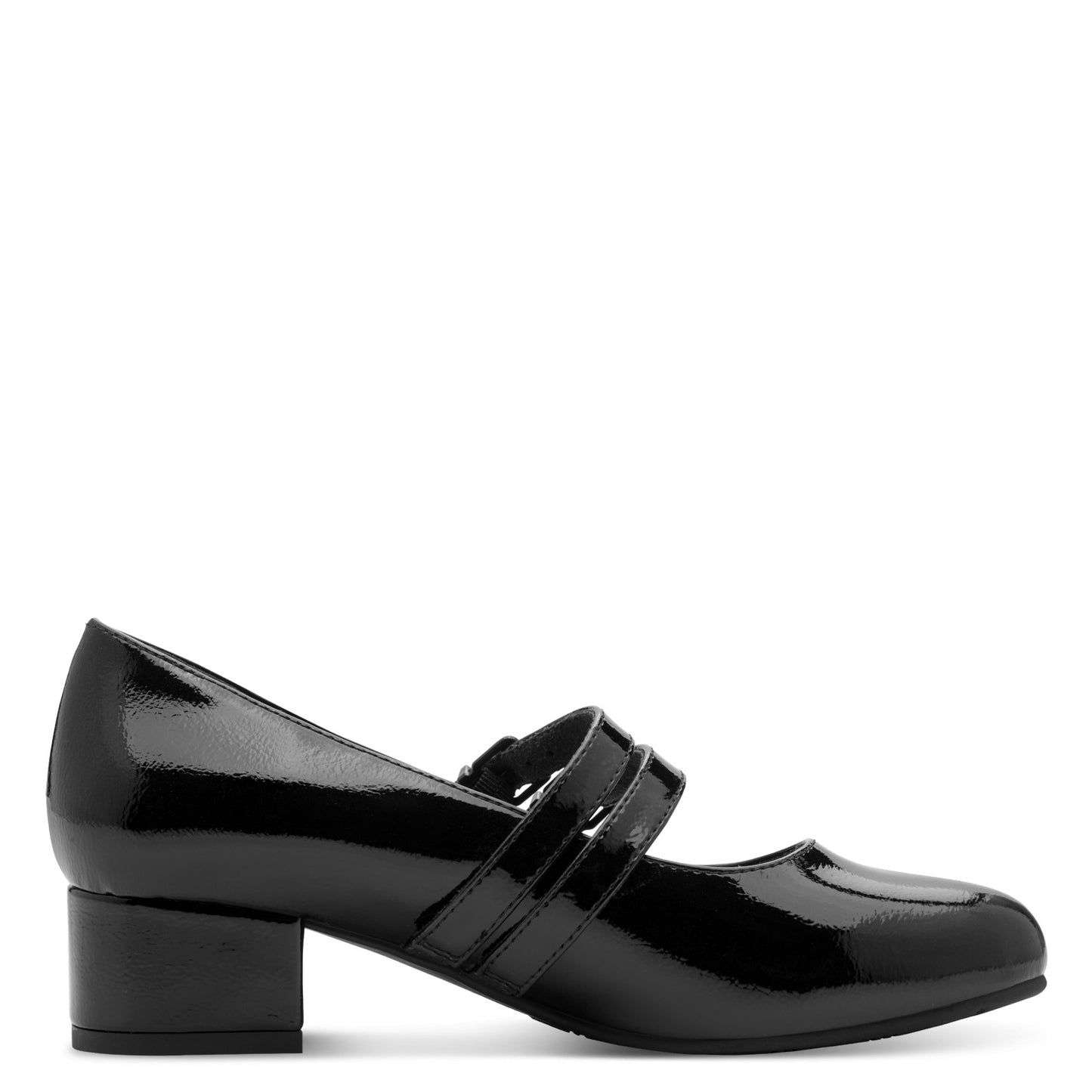Jana 24366 Block Heel Mary Jane Patent Shoe