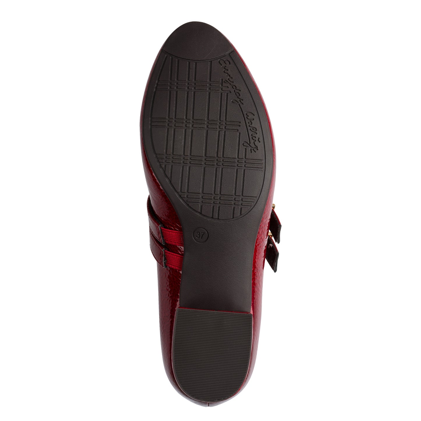 Jana 24366 Block Heel Red Patent Mary Jane