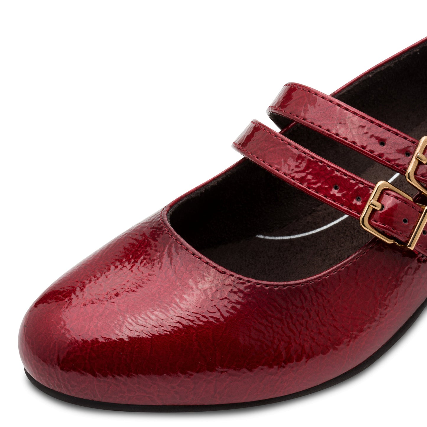 Jana 24366 Block Heel Red Patent Mary Jane