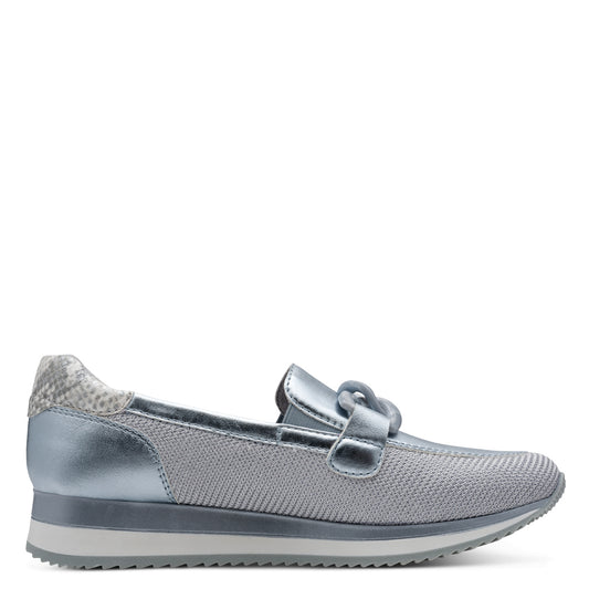 Jana - 24766 Vegan Loafers Denim Metallic