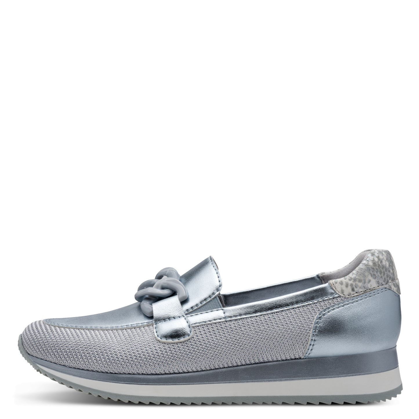 Jana - 24766 Vegan Loafers Denim Metallic