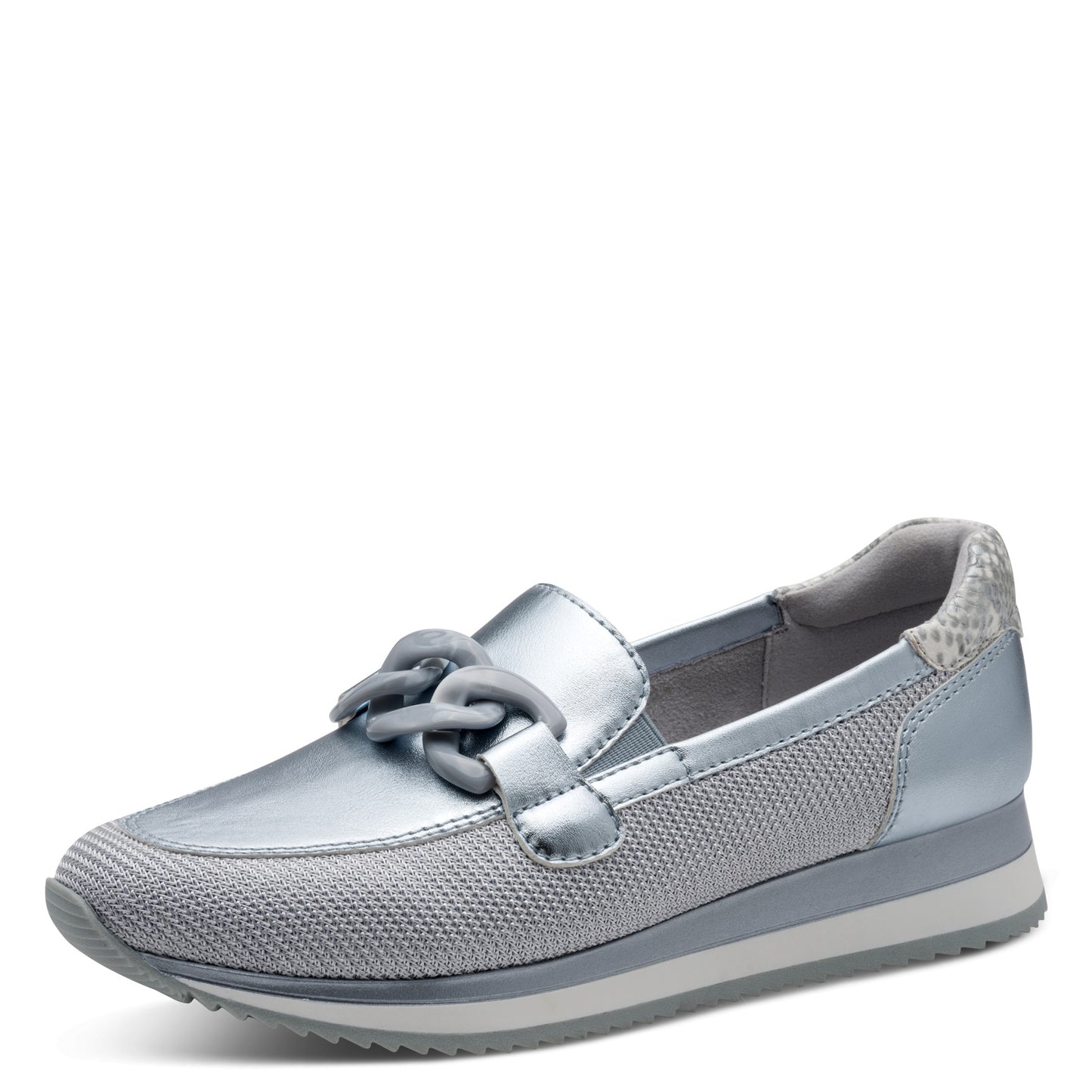 Jana - 24766 Vegan Loafers Denim Metallic