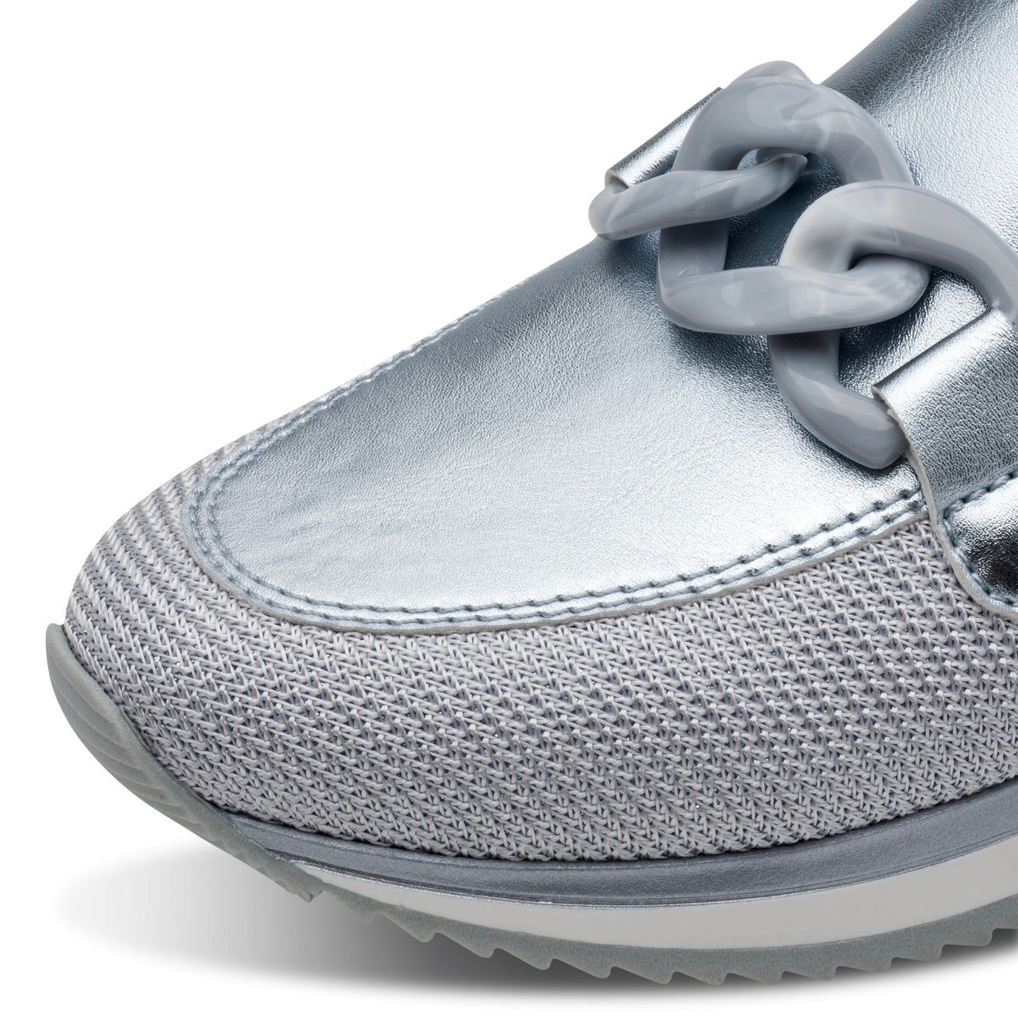 Jana - 24766 Vegan Loafers Denim Metallic