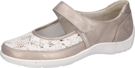 Waldlaufer Ladies Beige Velcro Shoe