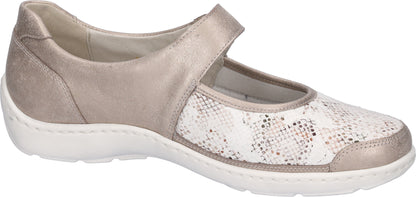 Waldlaufer Ladies Beige Velcro Shoe