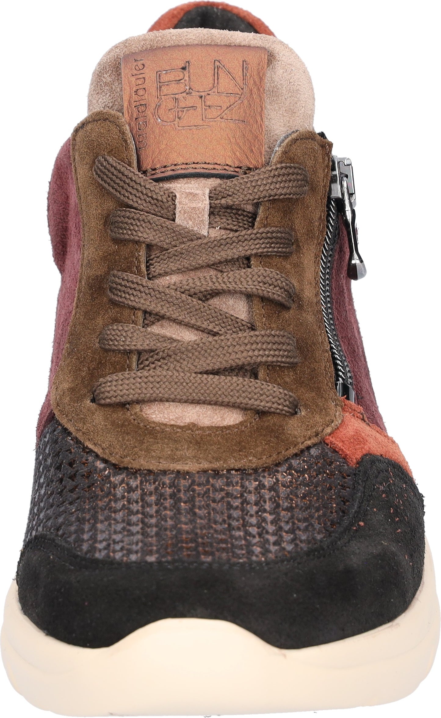 Waldlaufer Ladies Wide Fit Trainers - 927H02 - Burgundy/Multi