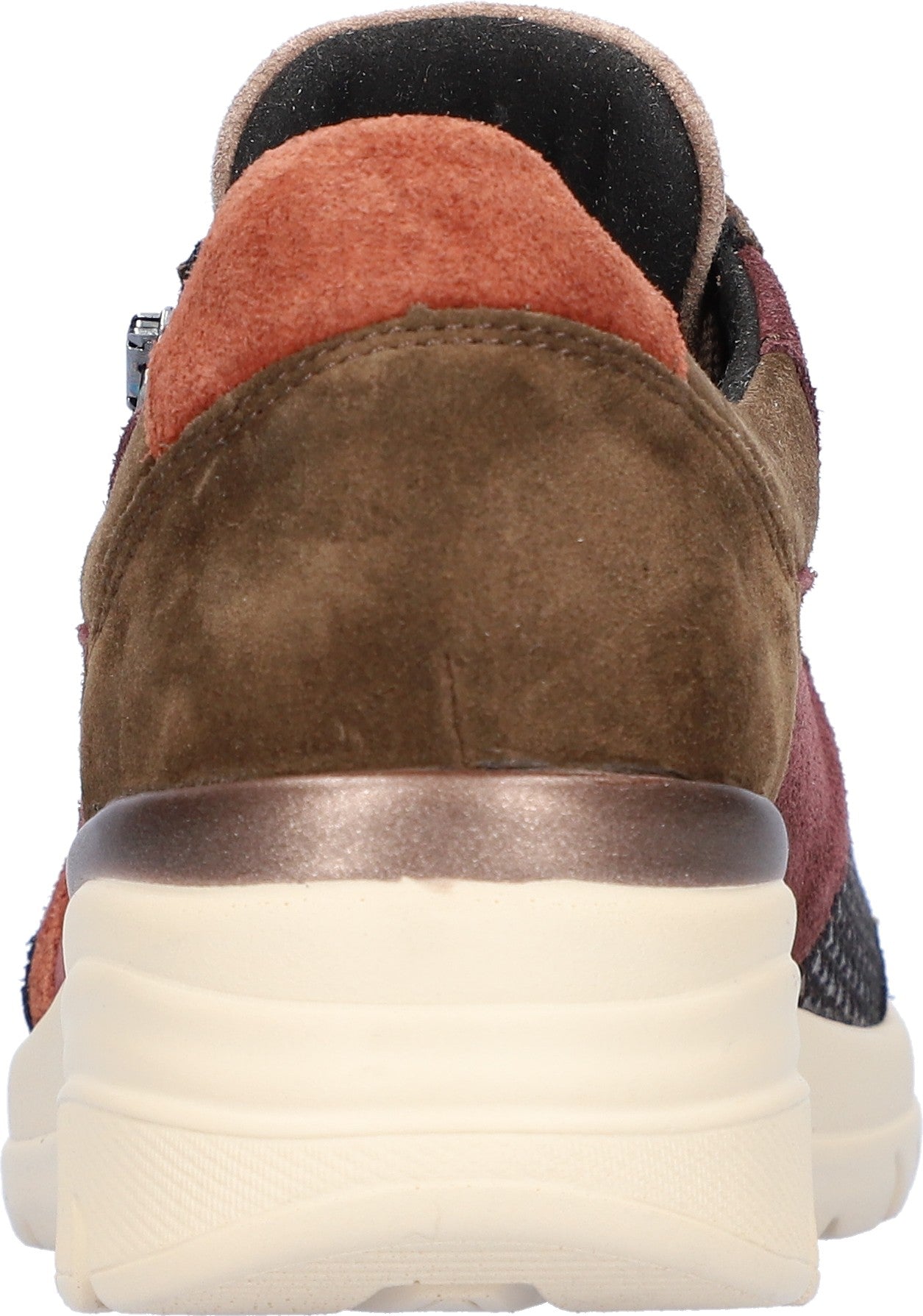 Waldlaufer Ladies Wide Fit Trainers - 927H02 - Burgundy/Multi