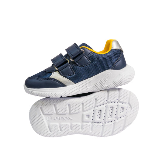 Geox - Boys Sprintye Sneakers Navy Yellow - B554UB