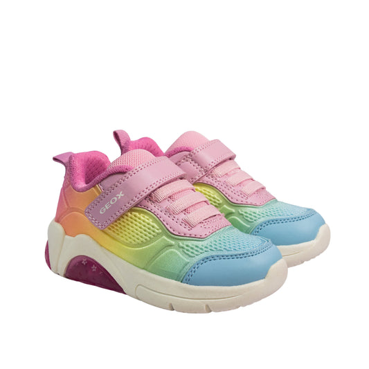 Geox - Girls Fadinlight Sneakers Pink Multi-color w Lights - J56M4C
