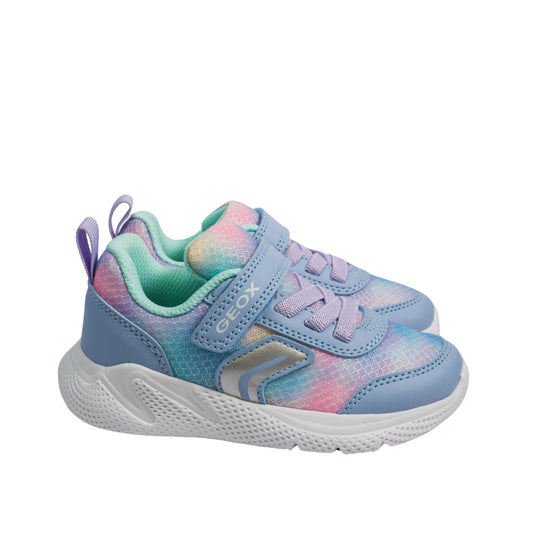 Geox - Girls Sprintye Sneakers Blue Pink - B454TD