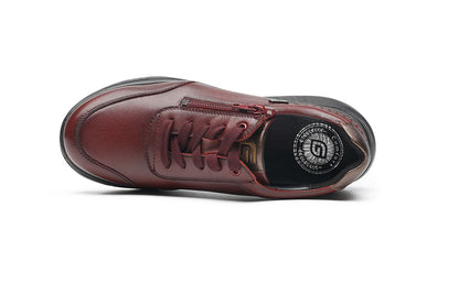 G-Comfort - S-2725 Waterproof Side Zip Shoes, Burgundy