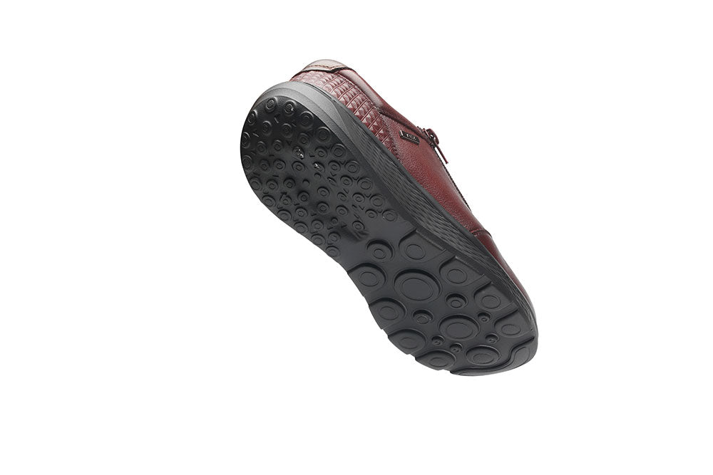 G-Comfort - S-2725 Waterproof Side Zip Shoes, Burgundy