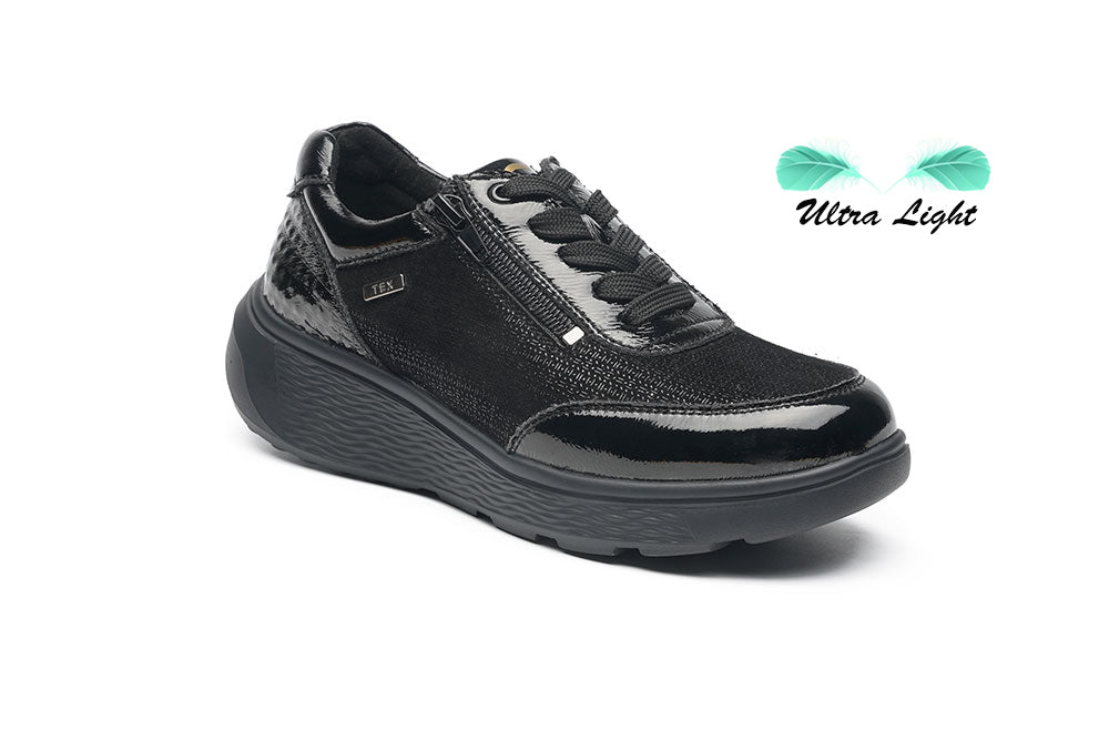 G-Comfort - S-2725 Waterproof Side Zip Shoes, Black